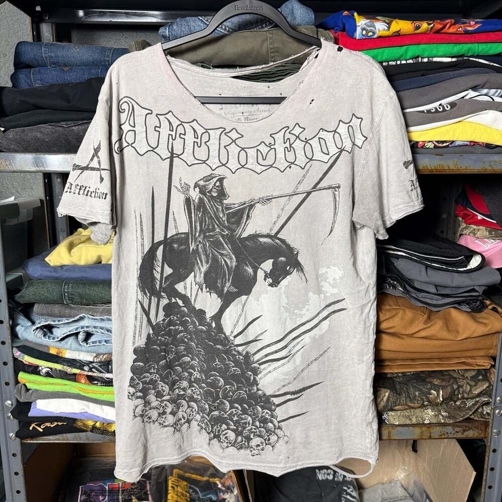 Affliction Signature Series Josh Barnett Grim Reaper Graphic T-Shirt